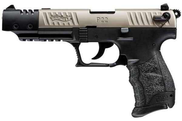 Walther P22 Target Nickel 22LR with Threaded Barrel