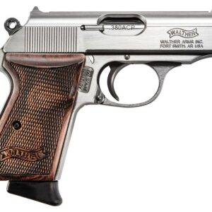 Walther PPK/s 380 ACP Stainless Pistol with Walnut Grips